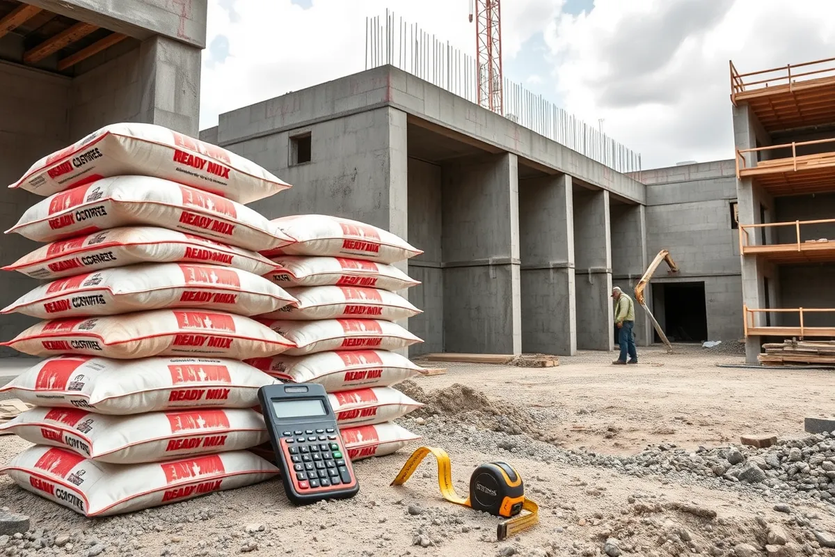 combien de sac de béton tout prêt pour 1m2
