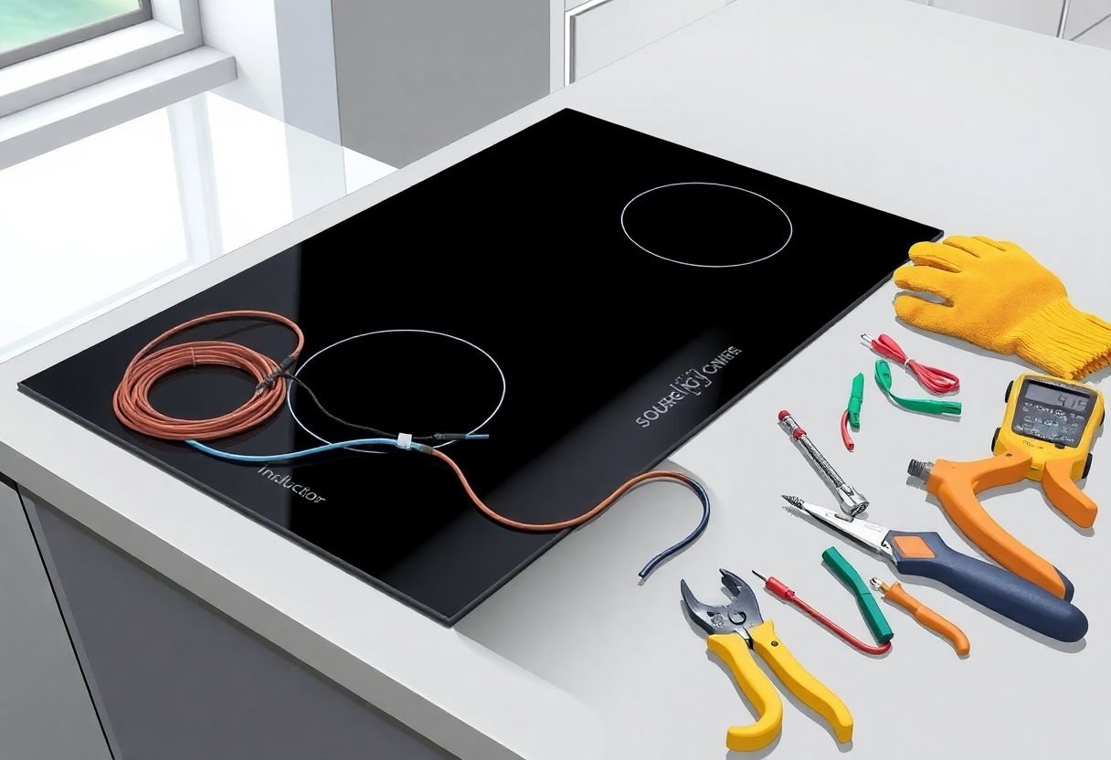 brancher plaque à induction 4 fils