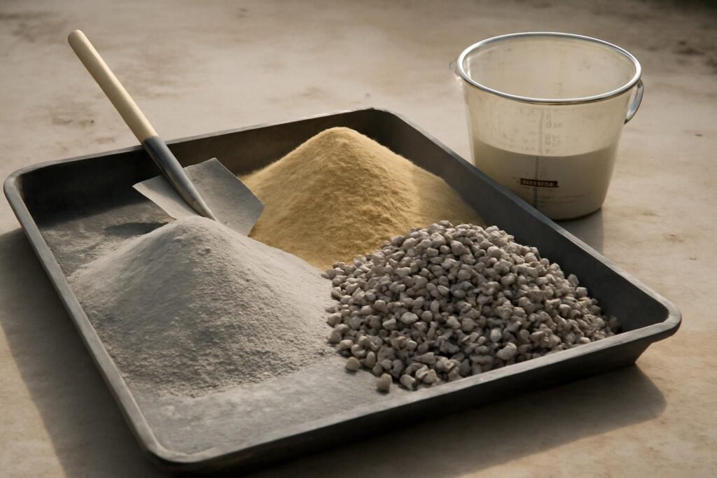 calculez facilement le dosage du béton 350 kg en mélangeant sable et gravier pour obtenir un béton de qualité adapté à vos travaux de construction.